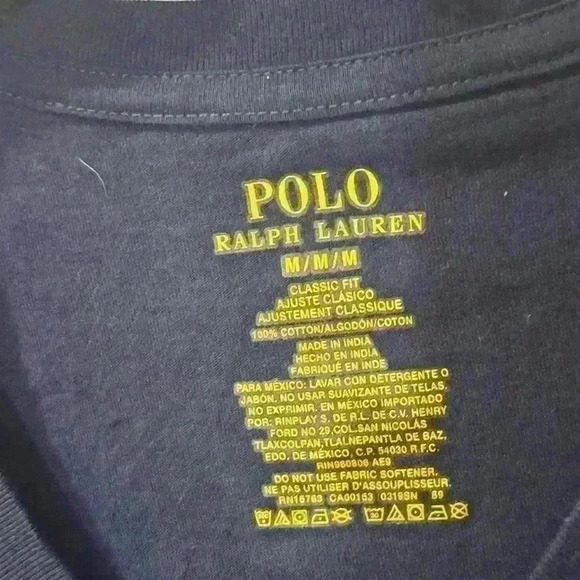 Navy Blue Ralph Lauren T's szM - Picture 5 of 5